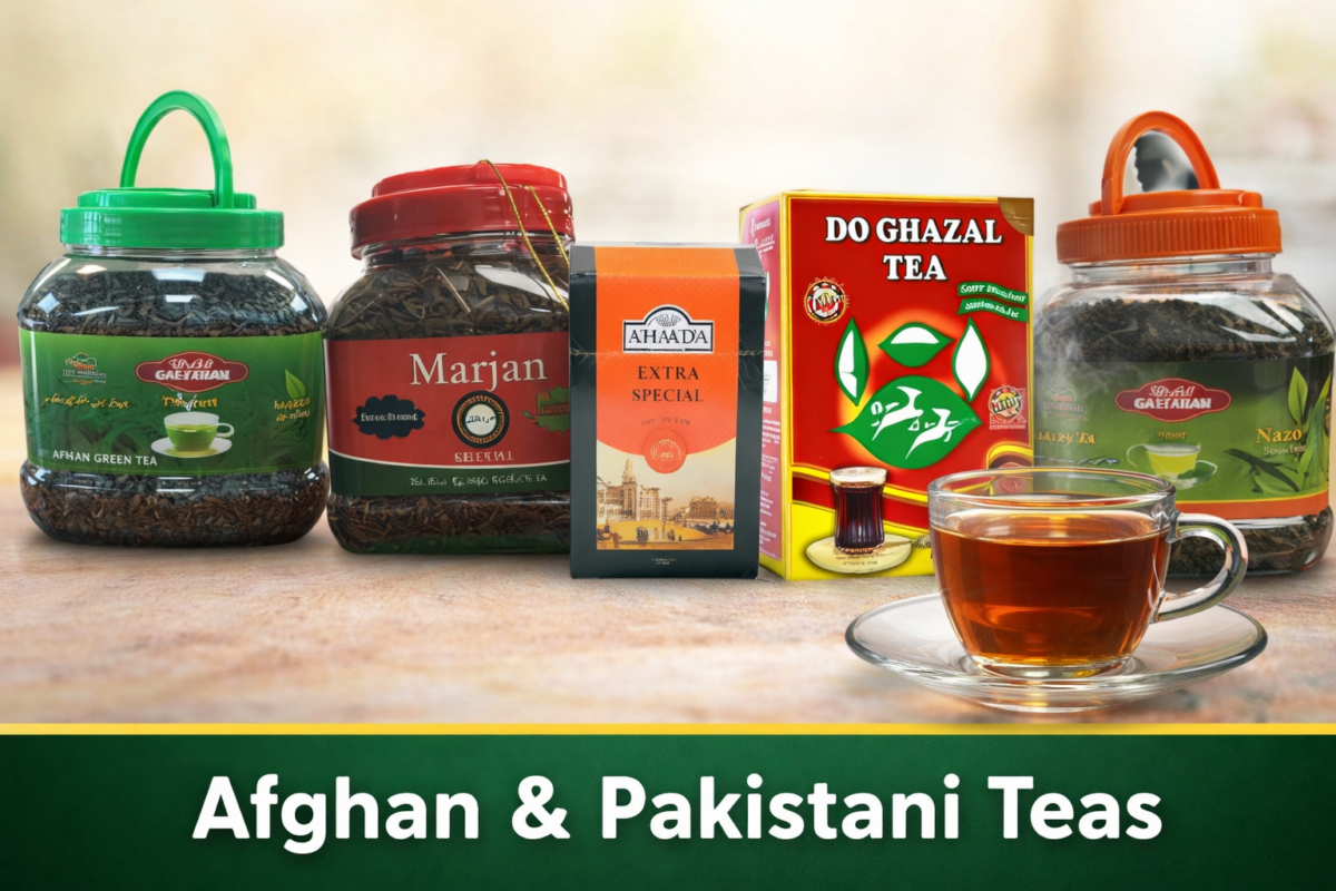 Afghan tea brands selection
